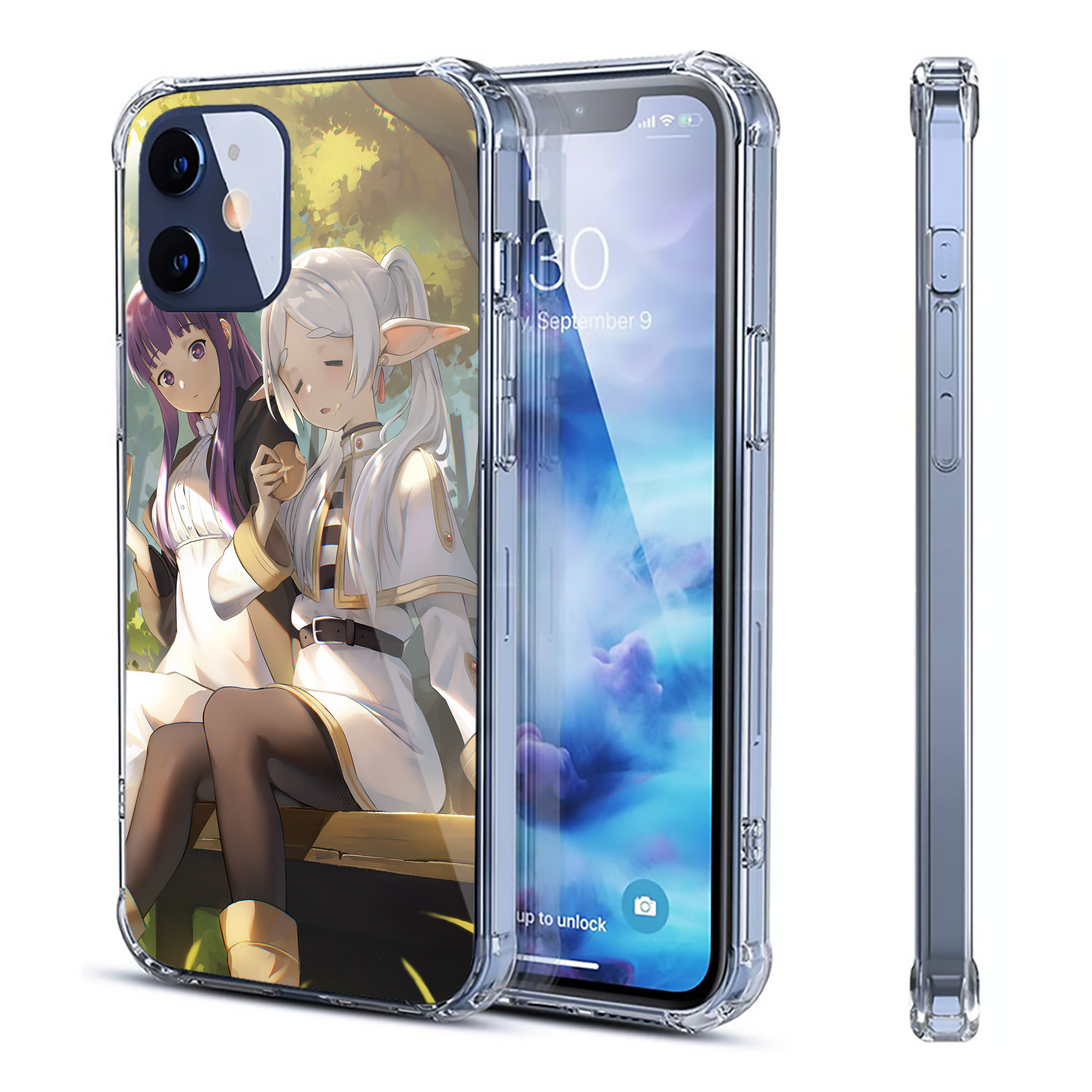 （画像用） 葬送のフリーレン Frieren 【iPhone 12シリーズ対応】透明スマホケース（クリアソフトケース）